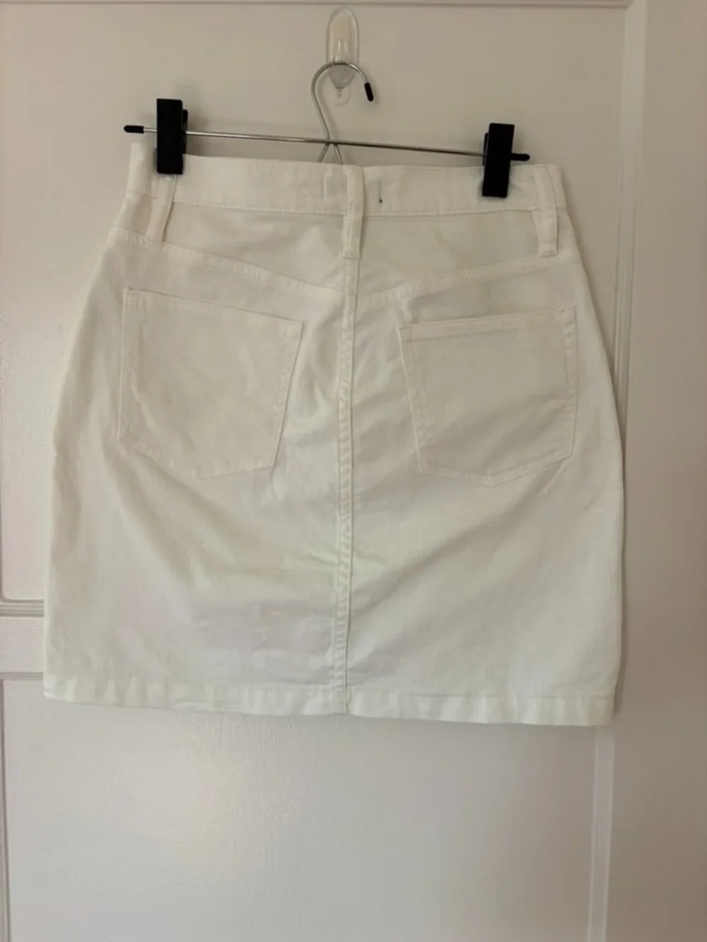 J. Crew Jeans Skirt — White — 6p